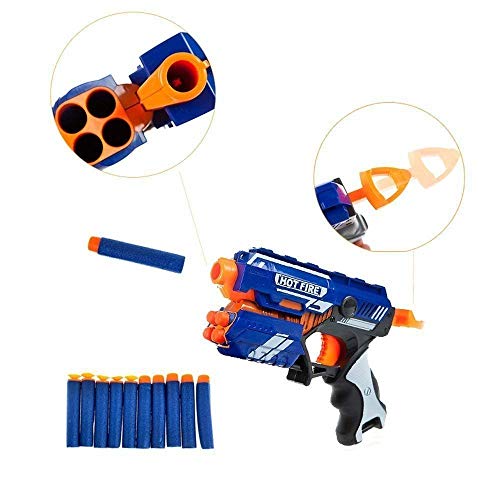 Image of Blaze Storm Manual Soft Bullet Shooting Gun Toy Fighting Defend Game for Family Party Fun Toys for Boys and Girls (Multicolor)