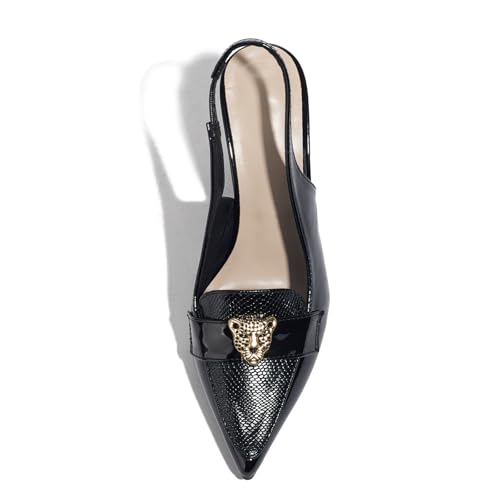 Pointed Toe Heels Ankle Strap Dress Loafer Shoes for Women3