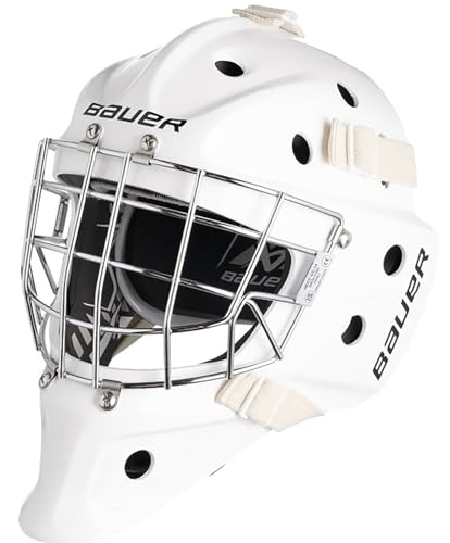 Bauer 930 Masque de gardien de but de hockey sur glace Junior Blanc