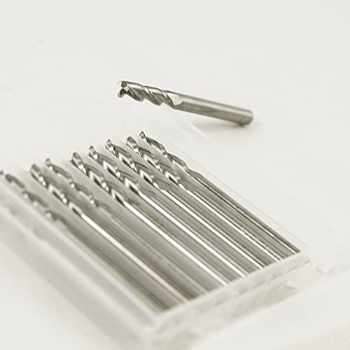 Image of KLOT Industrial Grade 10pcs Solid Carbide End Mill 3mm Milling Cutter 3-Flute YG10X Tungsten Router Bit CNC