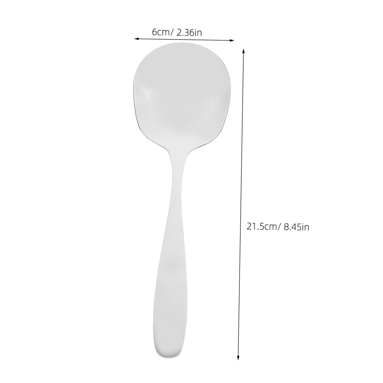 Stainless Steel Spoon Spoons Buffet Serving Spoon Kitchen Serving Spoon Metal Rice Spoon Stainless Steel Scoop Kitchen Large Serving Spoon Kitchen Scoop Silver 304 Stainless Steel BRIGHTFUFU