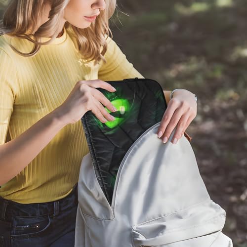 Funda para portátil de 13-14 pulgadas con diseño de ojos verdes de gato miniatura 6