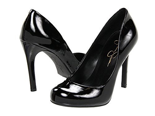 Jessica Simpson Calie Black Patent 12 M