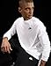 Nike Men's Sportswear Club Long-Sleeve T-Shirt, White/Black, X-Large