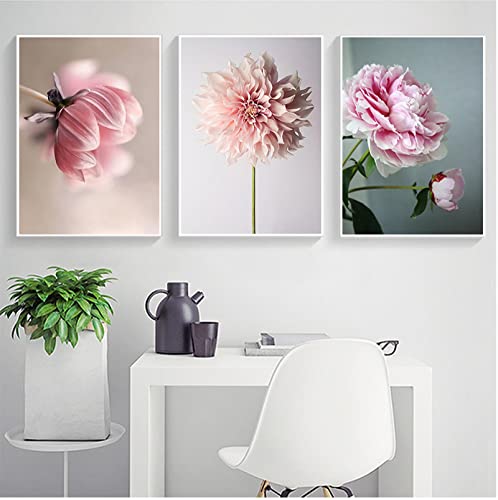 Affiche Nordique Beauté Vie Rose pour Décoration Maison Moderne