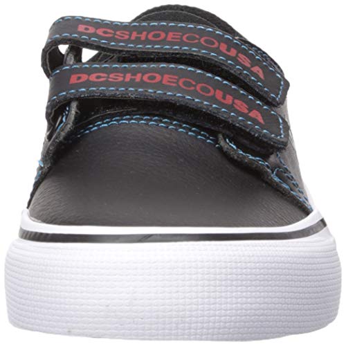 DC Unisex-Child Trase V SE Skate Shoe, Black/RED/Blue, 10.5M M US Little Kid2