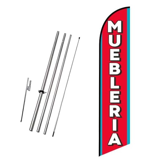 12ft Tall Feather Flag for Advertising