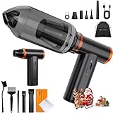 K&F CONCEPT 2 in 1 Soffiatore Aspiratore Elettrico 300000 RPM, Aria Compressa Spolverino Air Duster | Lega di Alluminio| 9 Ugelli | Brushless Motore per Pulizia PC,Tastiere,Auto e Ambienti Estern