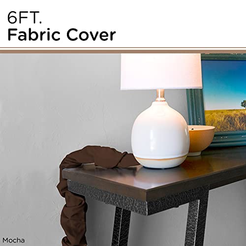 image for Cordinate Fabric Cord Cover, 6 Ft, Cable Management and Hider, Easy In