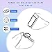 Baluue Glasses Side Shields 2 Pairs Clear Pc Protective Wings Slip-on Covers for Eyeglass Safety Side Shields Eye Protection Lightweight Shields for Sunglasses and Safety Glasses
