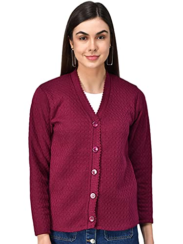 Image of eKools Women's Winterwear Woolen Sweater Cardigans