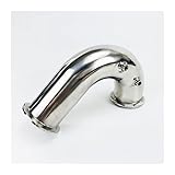 2" (51 mm) Außendurchmesser 64 mm, 135-Grad-Thermowell-Winkelstück mit Thermowell 4 mm und 6 mm, Tri-Clamp-Verbindungs-Winkelstück, SS304