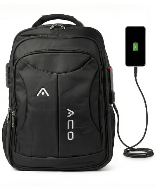 Mochila para Notebook Executiva Antifurto Unissex Semi Impermeável com Cadeado Saída USB e Fone Escolar Faculdade, Trabalho e Viagem