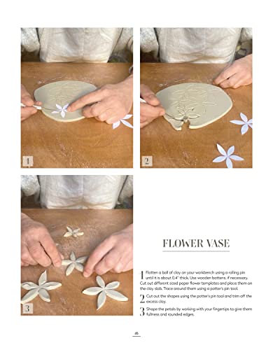 No Kiln, Handbuilding Clay Projects: 50 Elegant Projects to Make for the Home (Fox Chapel Publishing) Beginner-Friendly Step-by-Step Instructions, Technique Tutorials, and More, No Wheel Needed - Image 4