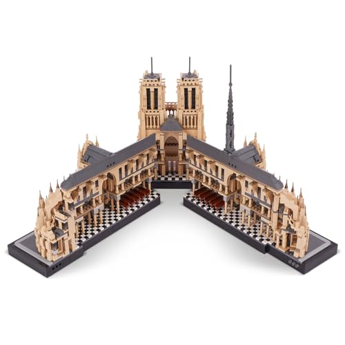LULUFUN 5210 Pièces Bloc de Construction Mobile Notre Dame de Paris Église Modèle Kits Puzzle 3D pour Adultes Architecture Jouet de Construction