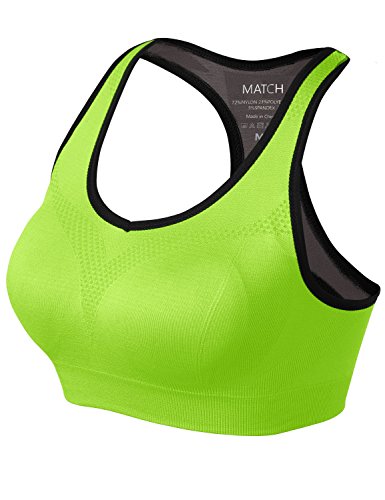 Image of Match Racerback Sports Bra for Women, Mid-Impact, New Size | Seamless Sports Bra with Removable Pads, Full Coverage, Soft & Breathable, Ideal for Yoga, Running, Workout & Daily Wear