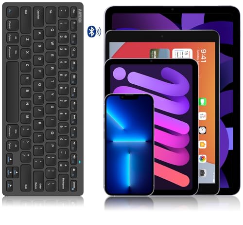 Arteck HB098-BLACK Ultra-Slim Keyboard Compatible With Ipad 10.2-Inch/Ipad Air/Ipad 9.7-Inch/Ipad Pro/Ipad Mini, Iphone And Other Bluetooth Enabled Devices Including Ios thumb #6