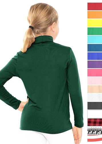 Image of STRETCH IS COMFORT Girl's Oh So Soft Long Sleeve Turtleneck | Youth Size 2-16