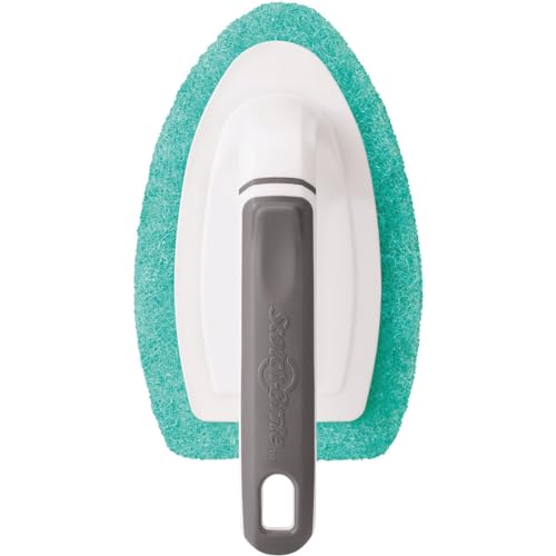 Image of Scotch-Brite Non-Scratch Bathroom Scrub Brush Blue