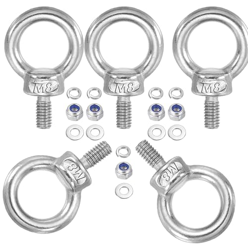 Boulons à œil M8 x 20 mm complets pour sécuriser vos charges lourdes