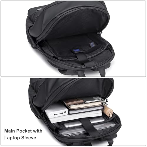 Arctic Hunter Compact Backpack for Men Women 21L Lightweight One-Day-Capacity 15.6" Laptop Bag Stylish Water-resistant Office Laptop Backpack for... - Image 4