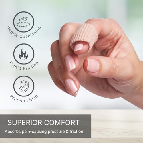 image for NatraCure Gel Toe Protectors - Reusable Covers for Women and Men, Band