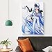 SRAML Esdeath（Akame Ga Kill） Poster Wall Art Picture Painting Poster Canvas Print Posters Artworks Bedroom Living Room Decor 12x18inch(30x45cm)