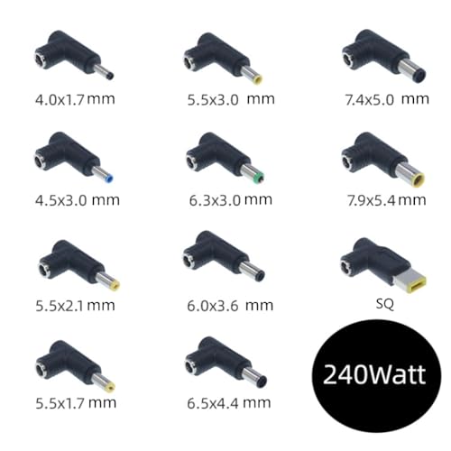 Adaptador DC Power 5.5x2.5mm Hembra a Macho para Laptop miniatura 5