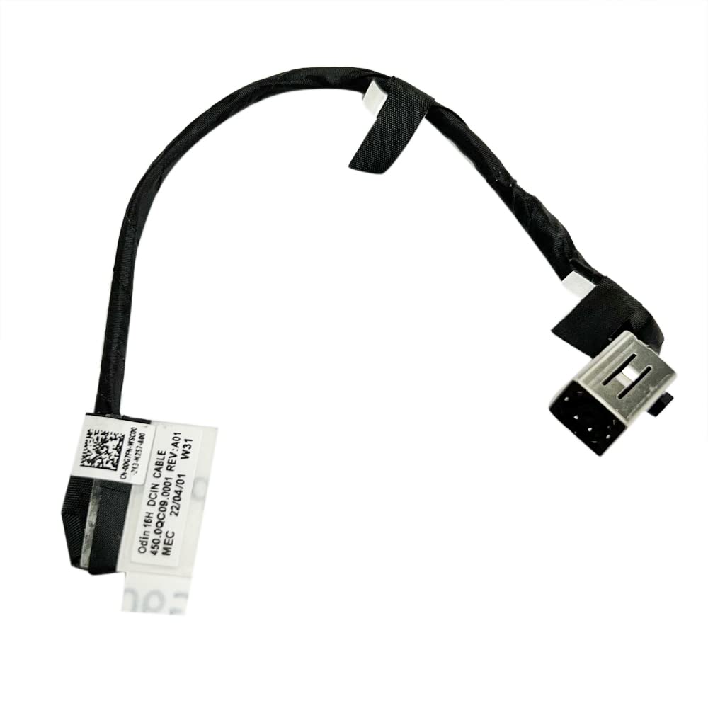Gintai DC JACK ZŁĄCZE PORT ŁADOWANIA ZASILANIA dla Dell Inspiron 16 7620, Inspiron PLUS 7425 7420 2-IN-1, Vostro 7620 ODIN 16H 450.0QC09.0001 450.0QC02.0002 00G7FN 0DG7FN
