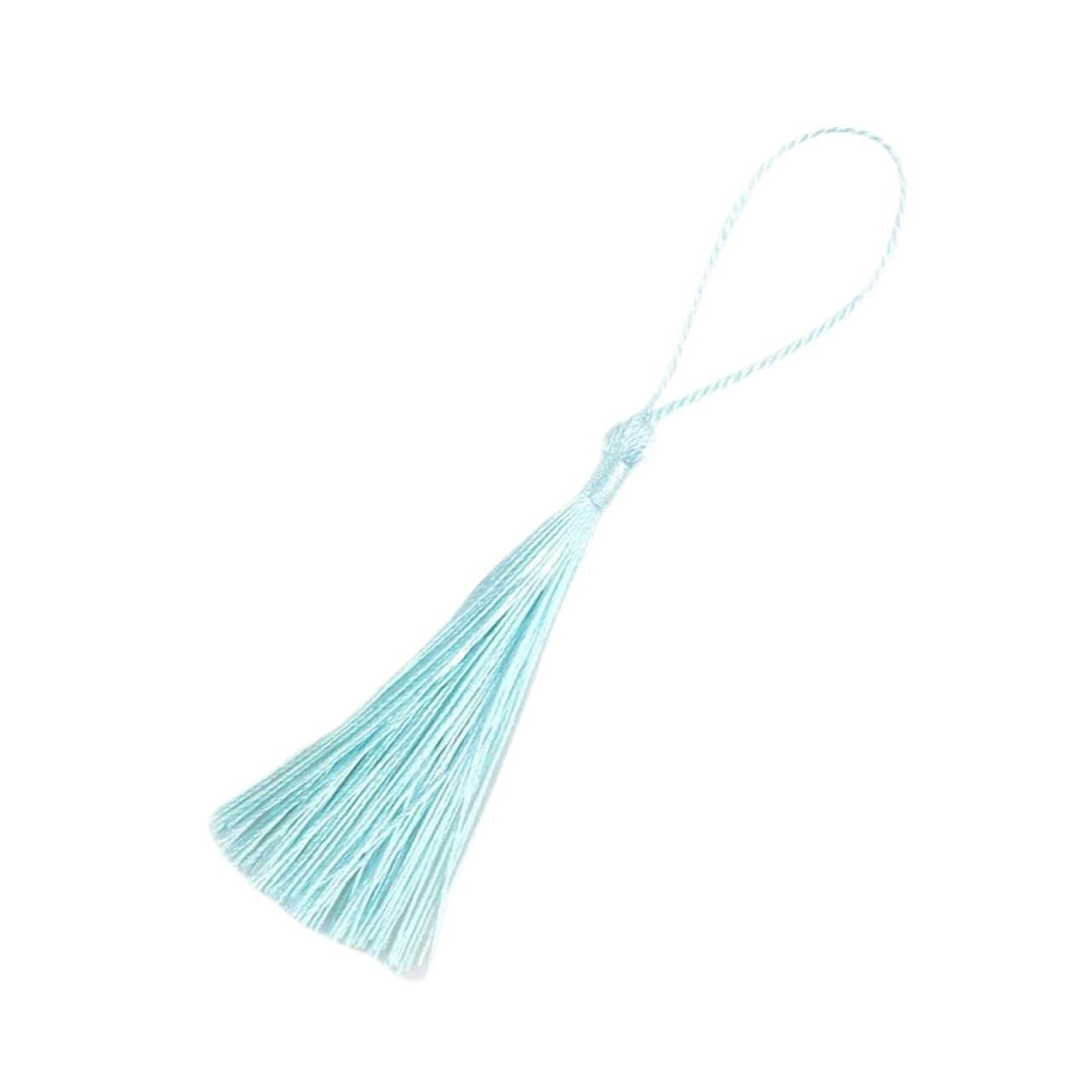 Mini Tassels for Crafts 50Pcs 13cm Hanging Rope Silk Tassel Fringe For Jewelry Making DIY Key Chain Earring Hooks Pendant Decoration Tassels(26)