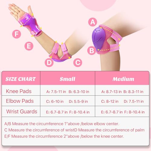 Image of CKE Toddler Knee Pads and Elbow Pads with Wrist Guards for Kids, Size M | 3-in-1 knee pads for kids with wrist guards. Kids knee pads and elbow pads for skating, cycling, rollerblading and scooters
