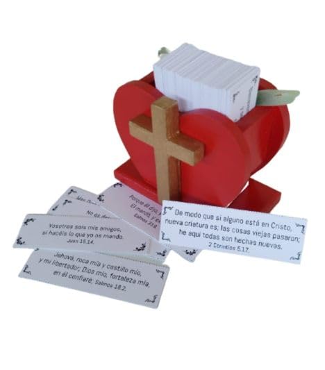 Tarjetas con Promesas de la Palabra de Dios  Regalo de Madera  108 Tarjetas con Versículos Bíblicos  Tarjetas de oración para meditar  Tarjetas con