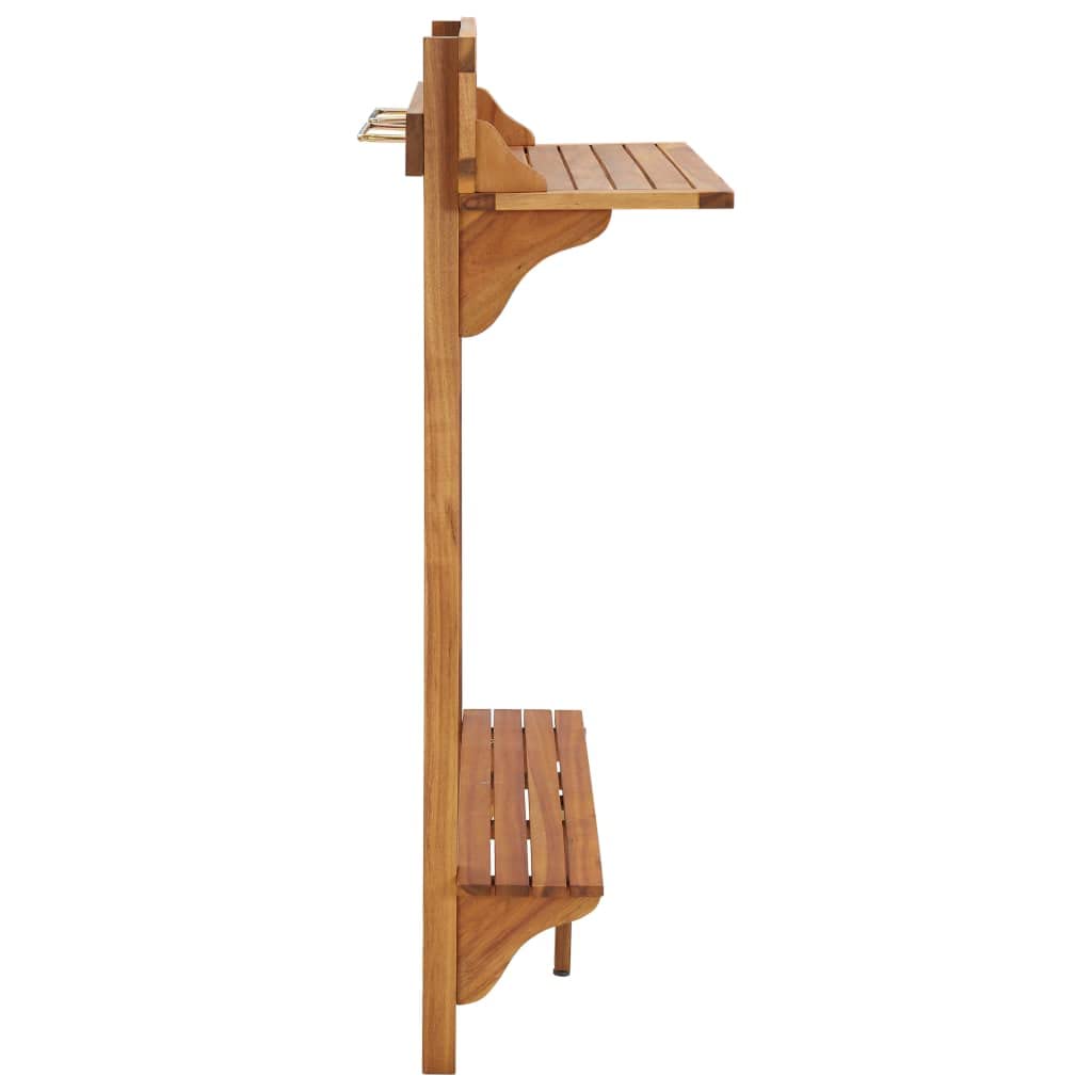 Générique Table de Bar Balcon 90x37x122,5 cm Bois d'Acacia Massif