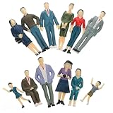 Mini personas de juguete: son muy adecuados para el diseño de grupos de modelos de trenes, el diseño de escenas de estaciones de tren, paisajes de casas de muñecas, arquitectura, etc., modelos de escenas en miniatura