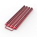 Olsa Tools Portable Socket Organizer Tray | Red Rails with Black Clips | Holds 80 Sockets | Premium Quality Socket Holder
