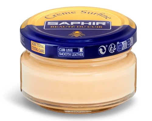 SAPHIR | Crème Surfine 50 ml | Pommadier Crema para Nutrir y Suavizar los Cueros Lisos (Beige 16)