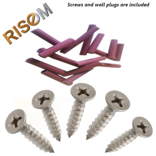 Image of RiseOm U Bracket,Glass Mount Bracket of Brass Polished Chrome Finish (6mm U, Pack of 2)