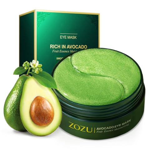 Augenpads,60 PCS Eye Pads,Hyaluronsäure Augenmaske,Augenringe Entfernen,Falten,Tränensäcke,Puffiness,Eye Patches,Augenpads Gegen Augenringe,мindern Falten Und Müde Augen,Avocado Extrakt