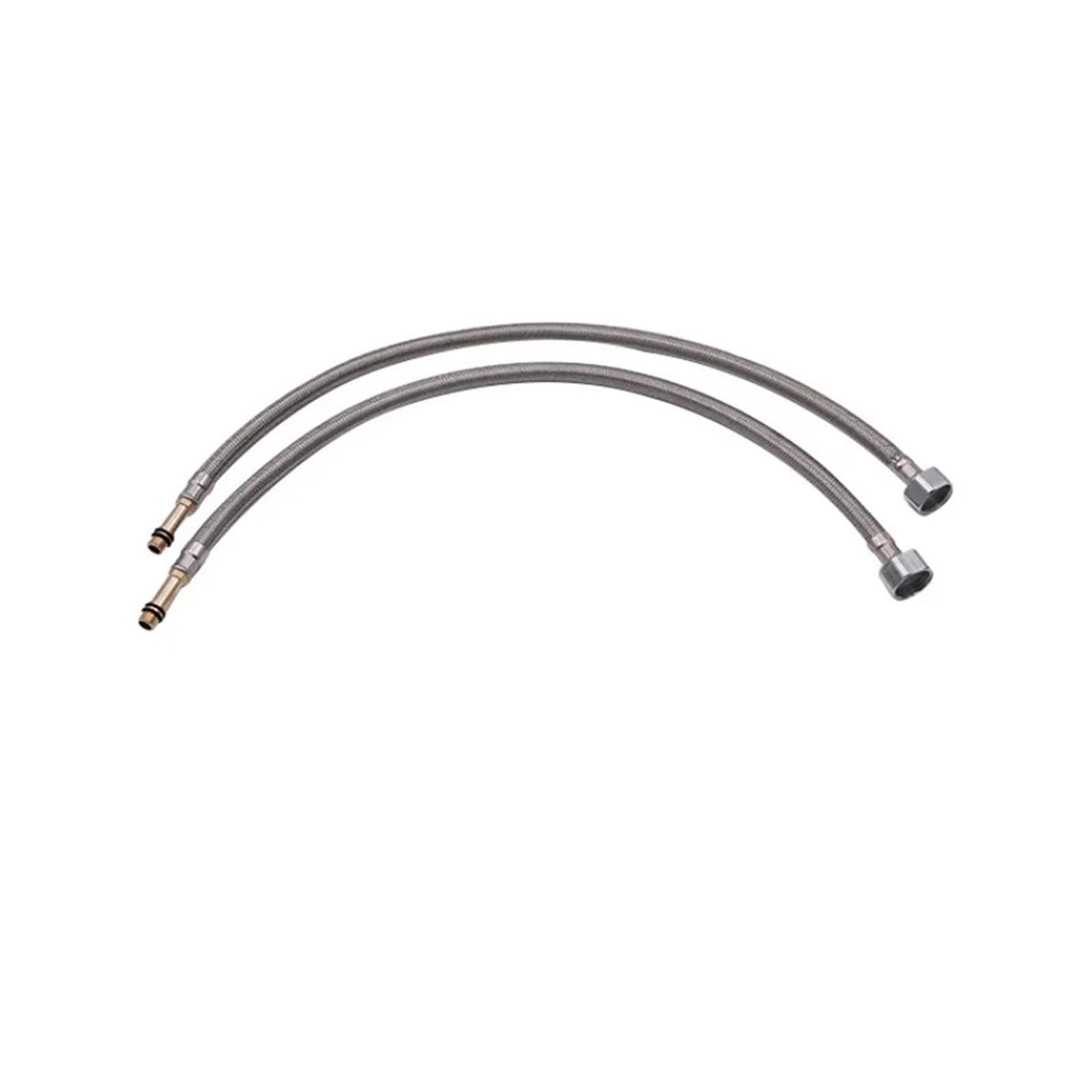 ZQFHSX Stainless Steel Braided Hose, Single Head Water Hose for Sinks and Faucets Plated Multiple Sizes(80cm)