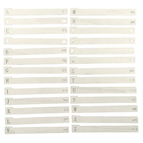 Guides de classement de vinyles en bois robustes et anti-rayures séparateurs A-Z