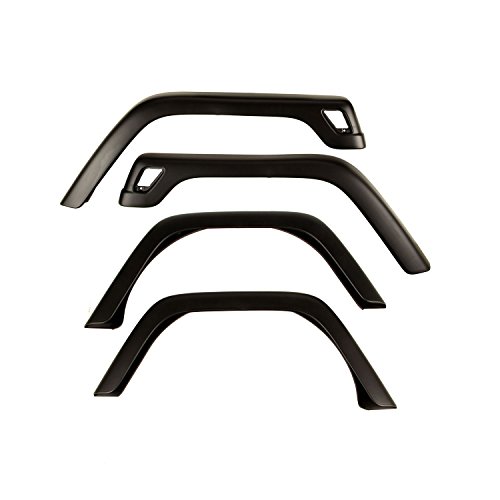 Omix-Ada | 11603.02 | Fender Flare Kit 4 Piece Factory Style | OE Reference: 55254918K | Fits 1997-2006 Jeep Wrangler TJ