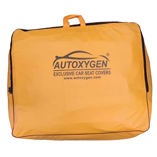 Image of AUTOXYGEN Car PU Leather Luxury seat Cover Front & Rear Accessories for Swift Dzire Till 2016 (Black with Puffy, 1001)