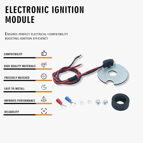 Image of 2541 Electronic Ignition Module Harness Waterproof Compatible with Jeep 134L 134F 4Cylinder 1964-1971 Willys CJ5 CJ6 Jeepster DJ5 Commando FC150 FC170 Utility Dispatcher DJ3 CJ3 12V