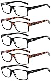 Eyekepper lesen Brille 5 Pack Qualität Leser Frühling Scharnier Brille zum Lesen zum Männer und Frauen