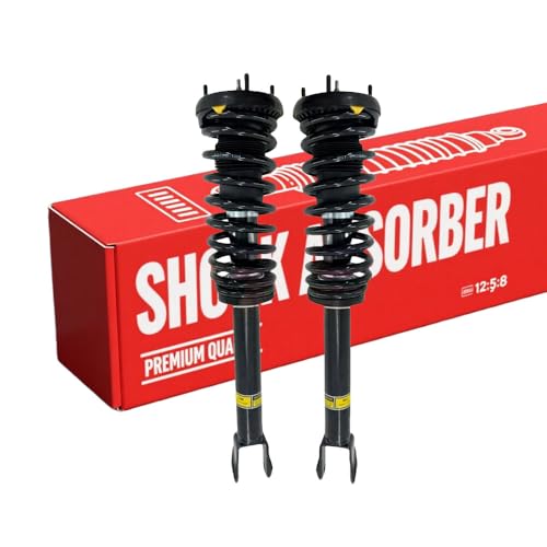 Front Complete Strut Assembly with Coil Spring Suspension Struts Reaplcement 2PCS for Jaguar XF 2012 2013 2014 2015 3.0L V6 Front Struts Driver & Passenger Side