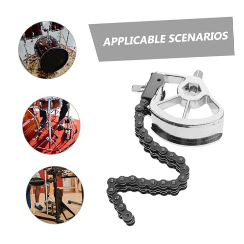 Pedal de batería doble cadena para bombo DECHOUS miniatura 3
