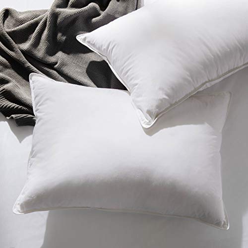 Weekender Luxury Down Feather Pillow With 100% Cotton Fabric Cover, 1 Count (Pack Of 1), White #TOP6