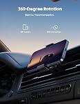 Lamicall Car Phone Holder, Air Vent Clip Mount - Universal Cell Phone Stand Holder Hand Free Cradle, for iPhone 17 16 15 Pro14 13 12 Pro Max Mini XS XR Plus SE, All 4.7-6.5'' Smartphone, Black