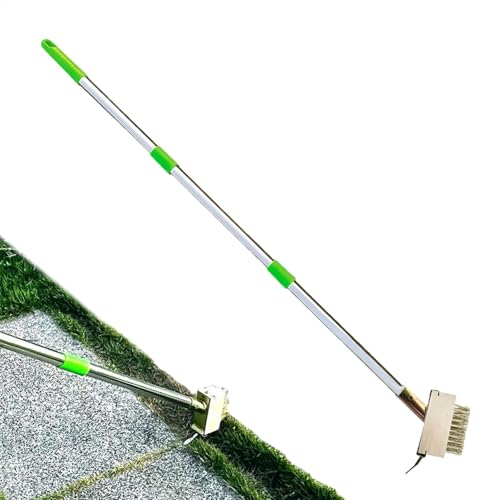 Tyinerc Herramienta de eliminación de musgo, extractor de césped, 2 en 1 Decks Unschleifer Peeling Pinsel - Manuelles Spaltschaber, Musgo -Mörtelentferner -Werkzeug für Betondecksfertiger