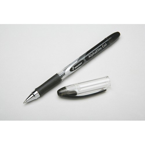 Skilcraft Bolígrafos Gel Punta Media Negro Pack 12